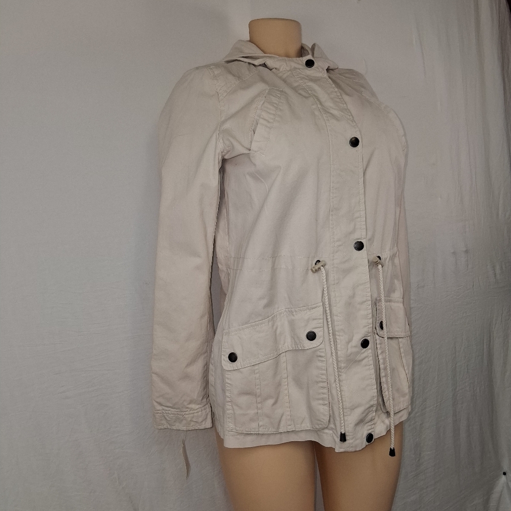Joujou Stylish Cream Utility Jacket for Women size M - Picture 3 of 16
